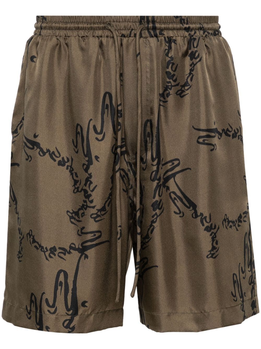 NANUSHKA-DOXXI SHORTS-NM24RSST00466 CALLIGRAPHY KHAKI