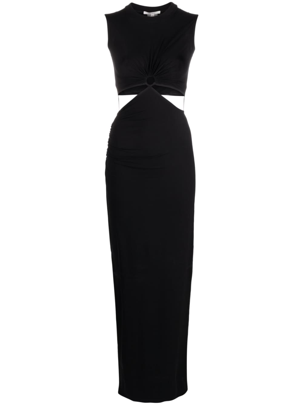 NENSI DOJAKA-SLEEVELESS MAXI DRESS WITH KEY HOLE-NDSS23DR131 BLACK