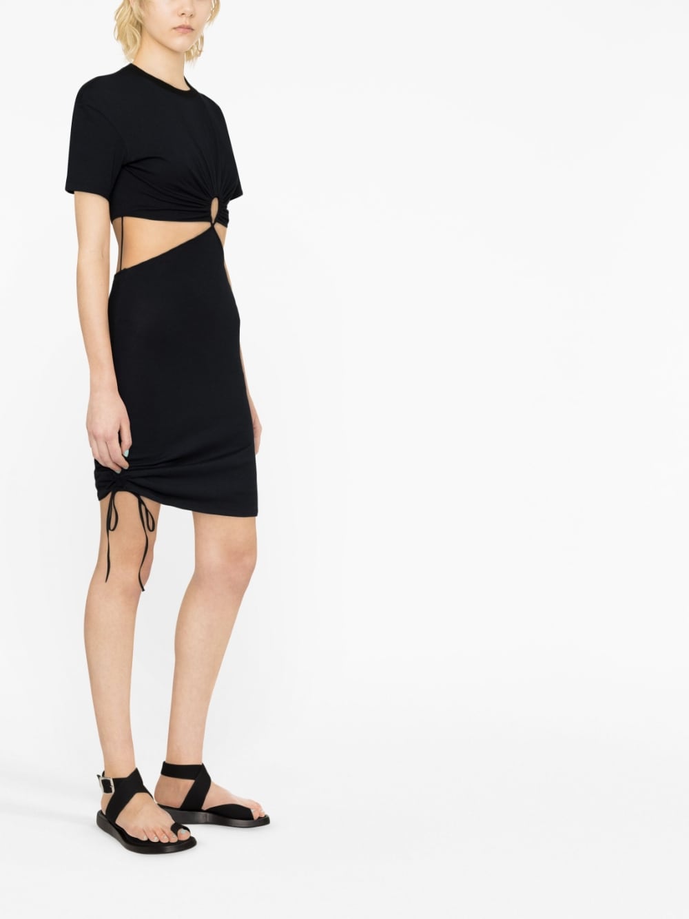 NENSI DOJAKA-T-SHIRT DRESS-NDSS23DR110 BLACK