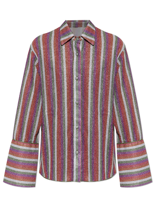 OSEREE SWIMWEAR-ANIMALIER SLEEVES SHIRT-