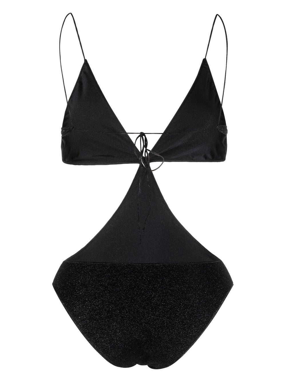 OSEREE SWIMWEAR-LUMIERE CUT OUT MAILLOT-LBS238 BLACK