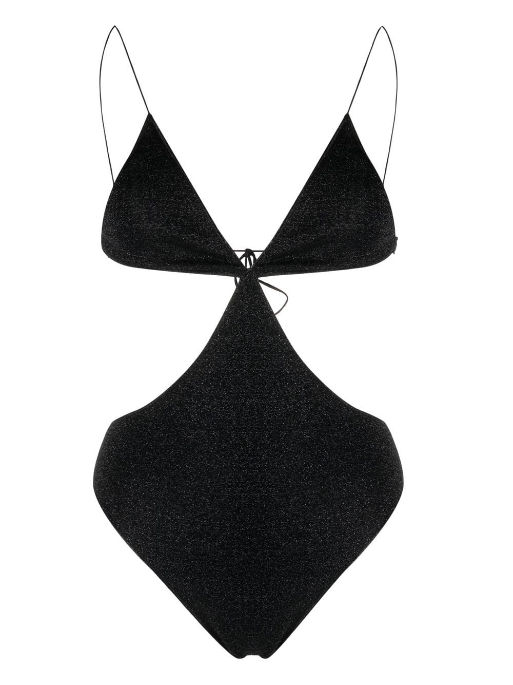OSEREE SWIMWEAR-LUMIERE CUT OUT MAILLOT-LBS238 BLACK