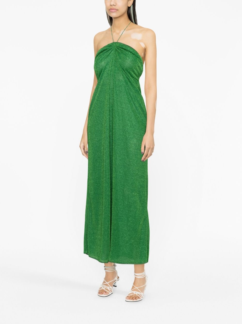 OSEREE SWIMWEAR-LUMIERE EMPIRE DRESS-LEF235 EMERALD GREEN