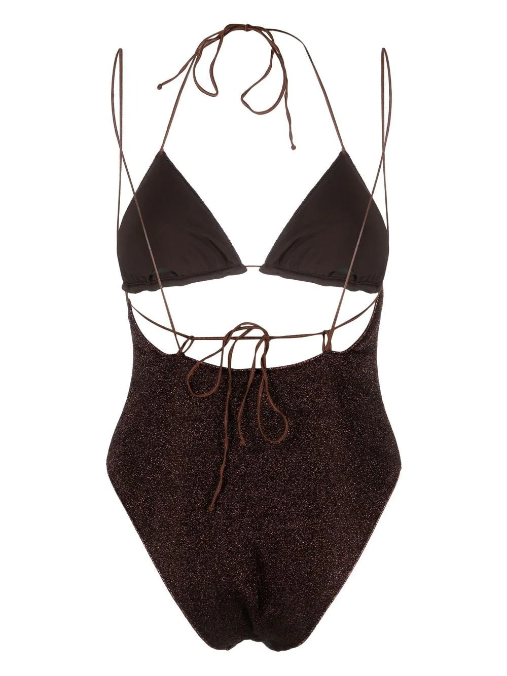 OSEREE SWIMWEAR-LUMIERE KINI MAILLOT-LKS238 DK BROWN