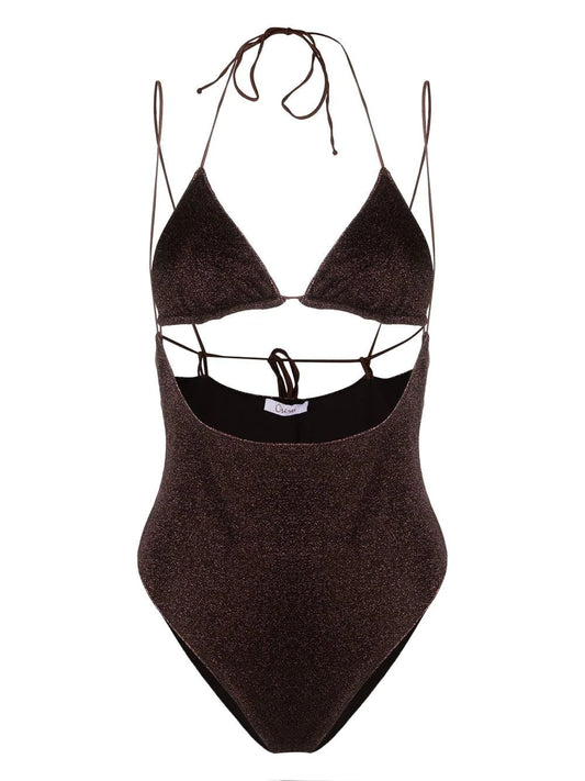 OSEREE SWIMWEAR-LUMIERE KINI MAILLOT-LKS238 DK BROWN