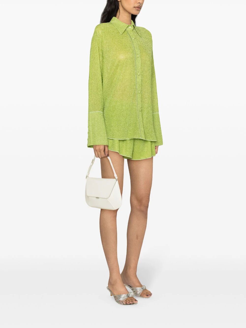 OSEREE SWIMWEAR-LUMIERE LONG SHIRT-LSF235 LIME