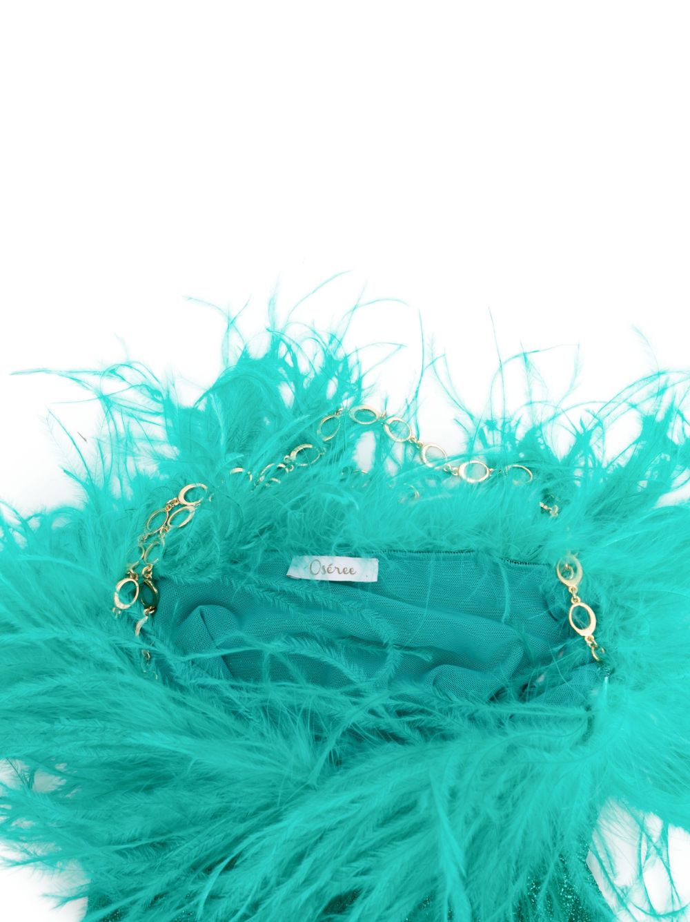 OSEREE SWIMWEAR-LUMIERE PLUMAGE MINI BAG-BGF235 AQUAMARINE