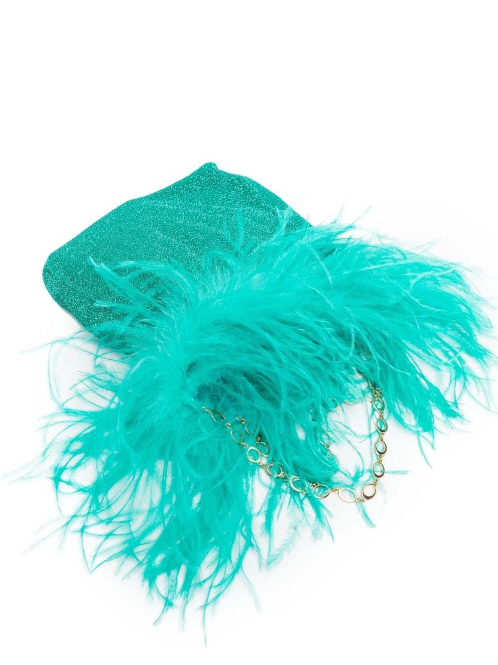 OSEREE SWIMWEAR-LUMIERE PLUMAGE MINI BAG-BGF235 AQUAMARINE