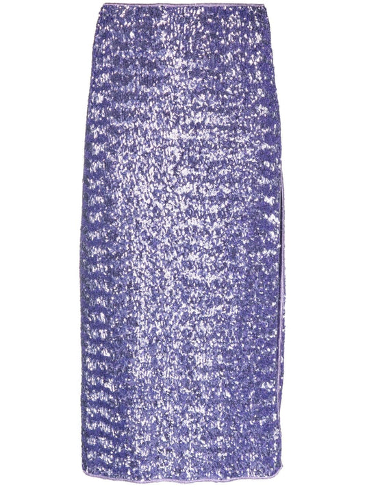 OSEREE SWIMWEAR-PAILLETTES TUBE SKIRT-PSF235 LILAC
