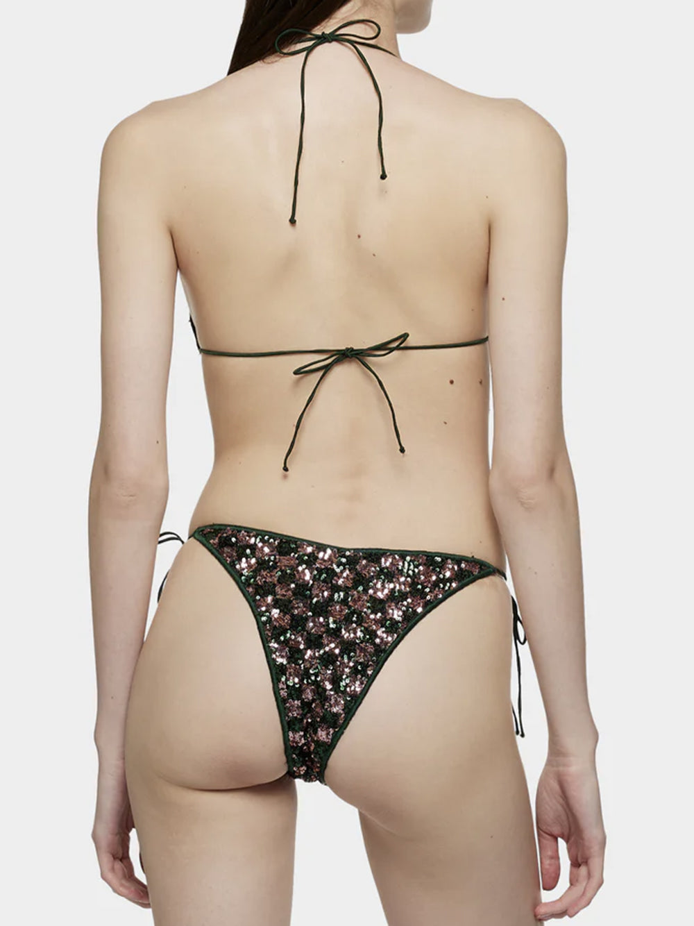 OSEREE SWIMWEAR-SEQUINS CHESS MICROKINI-