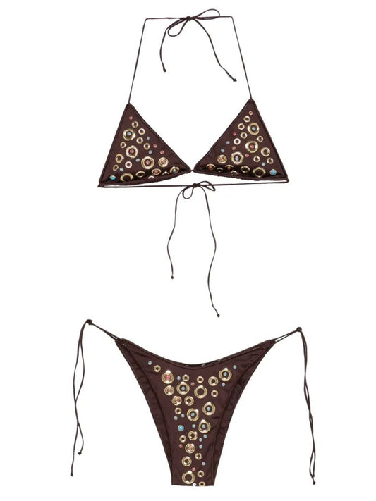 OSEREE SWIMWEAR-STUDS MICROKINI-