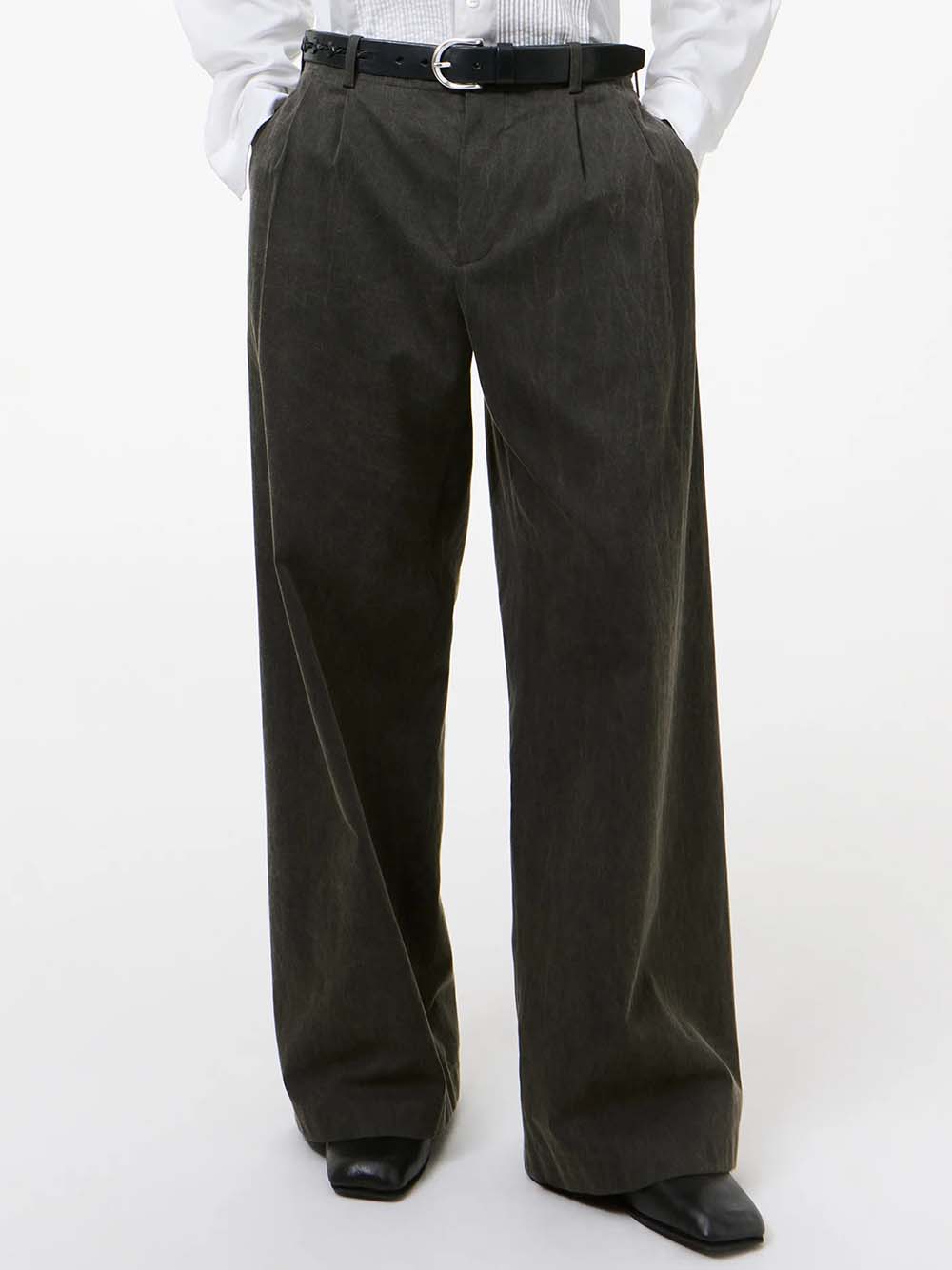 OUR LEGACY-ARCH CHINO-W2264AAM ANTIQUE MUDD COATED SATEEN – Dope