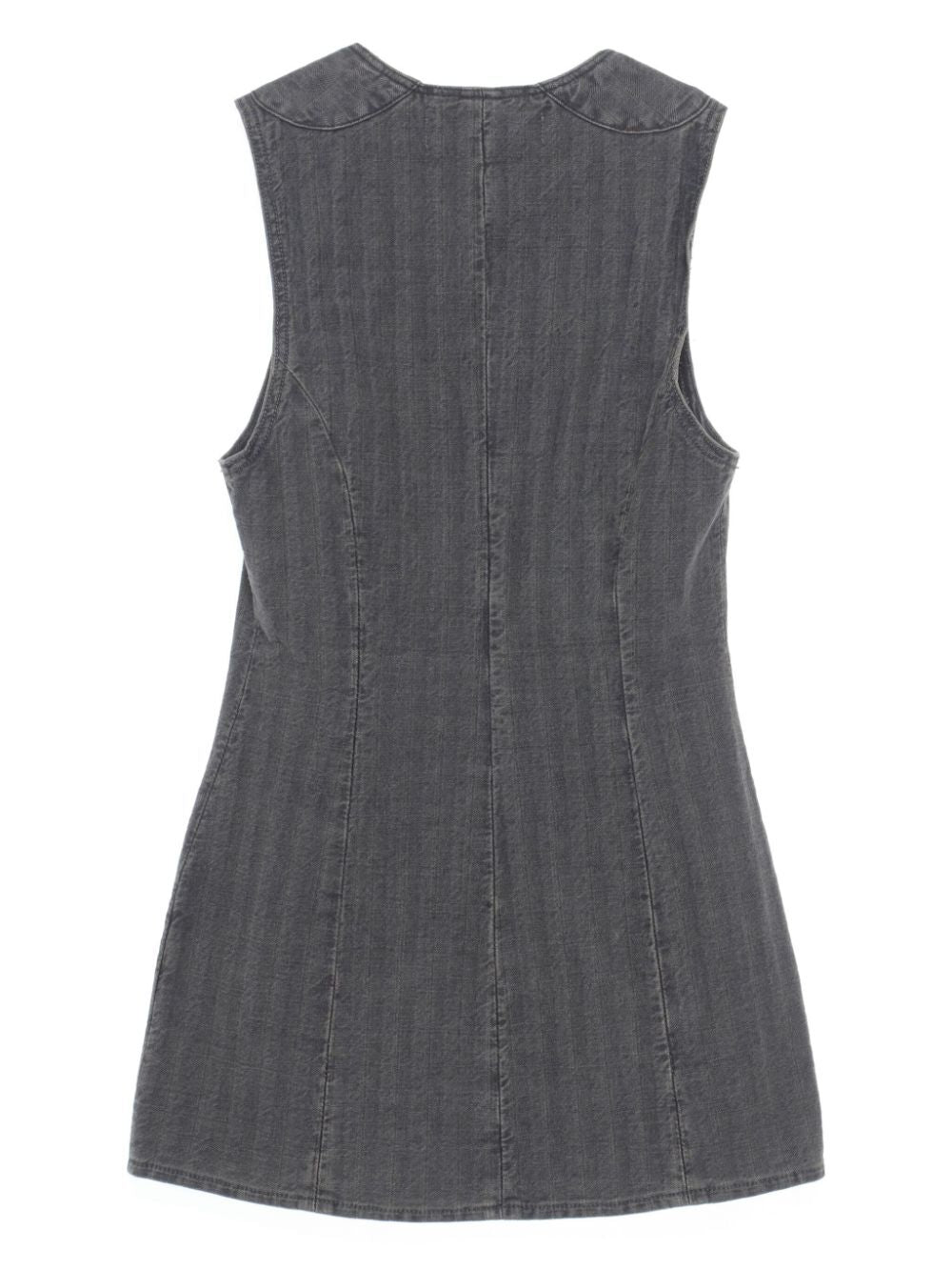 OUR LEGACY-BIKER ZIP VEST-W2245BT WASHED GREY TORINO STRIPE