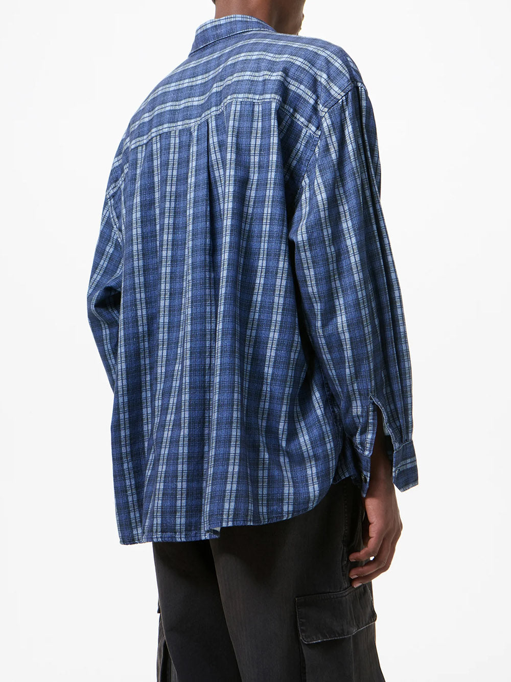 OUR LEGACY-BORROWED SHIRT-M2262BCP CHECK PLEASE PRINT – Dope