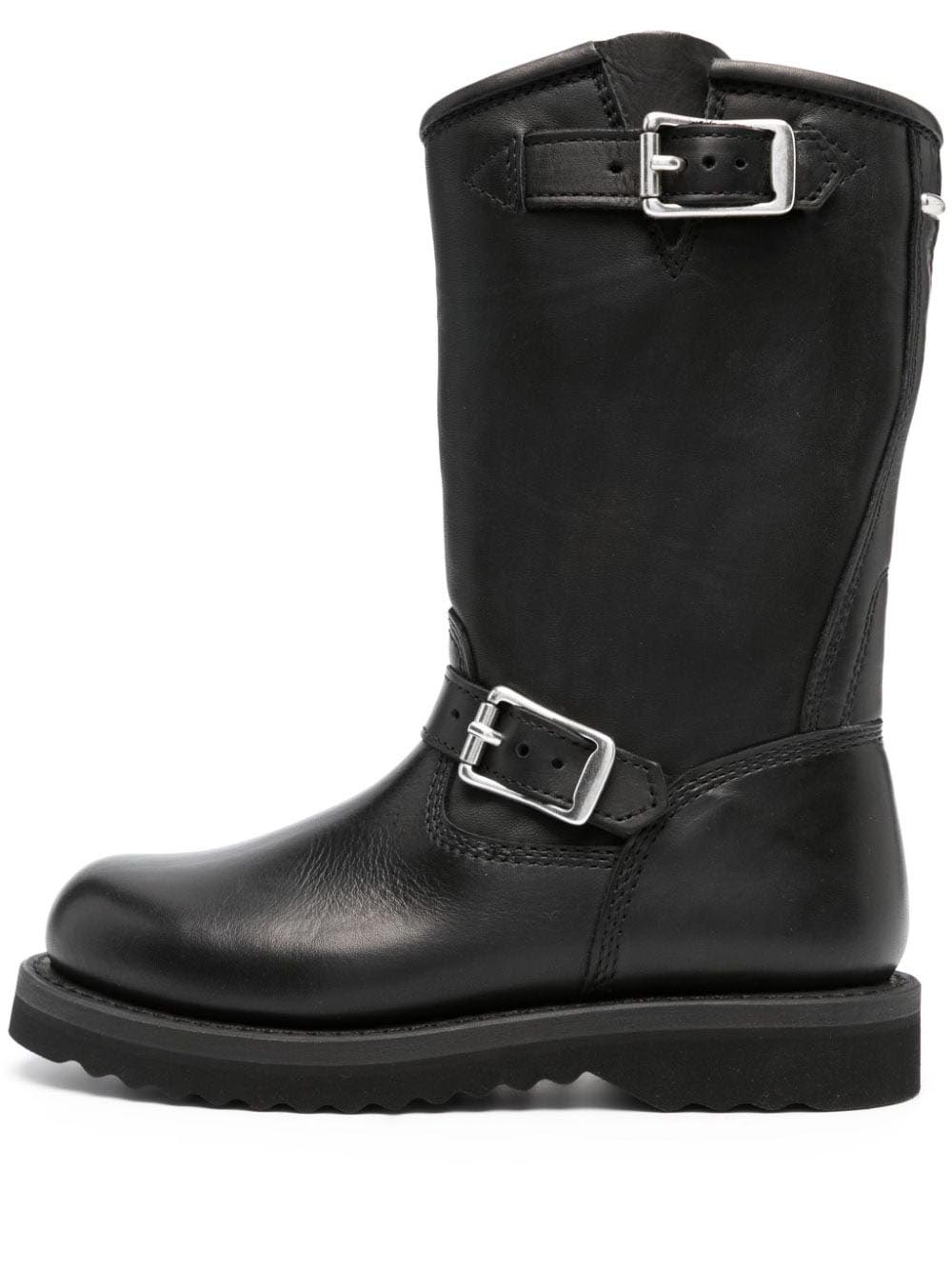 OUR LEGACY-CORRAL BOOT-A4227BB BLACK LEATHER