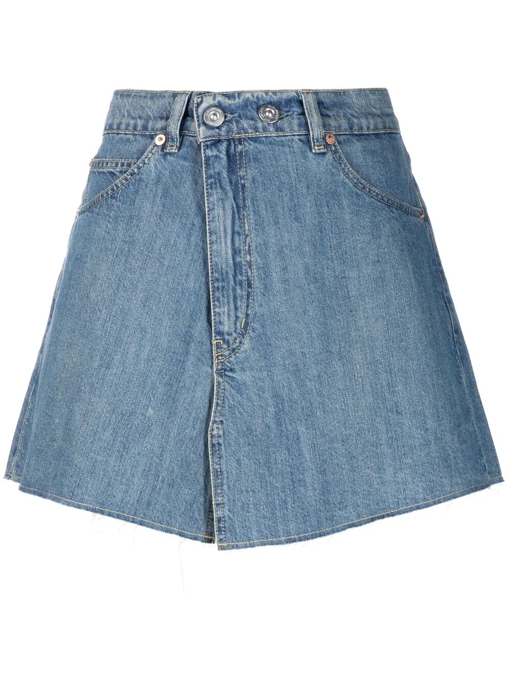 OUR LEGACY-COVER DENIM SKIRT-W2234WM MID BLUE DENIM