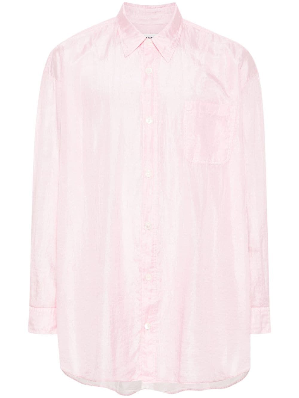 OUR LEGACY-DARLING SILK SHIRT-M2242DBP BABY PINK COTTON SILK