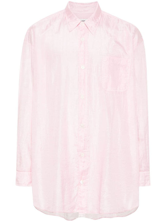 OUR LEGACY-DARLING SILK SHIRT-M2242DBP BABY PINK COTTON SILK