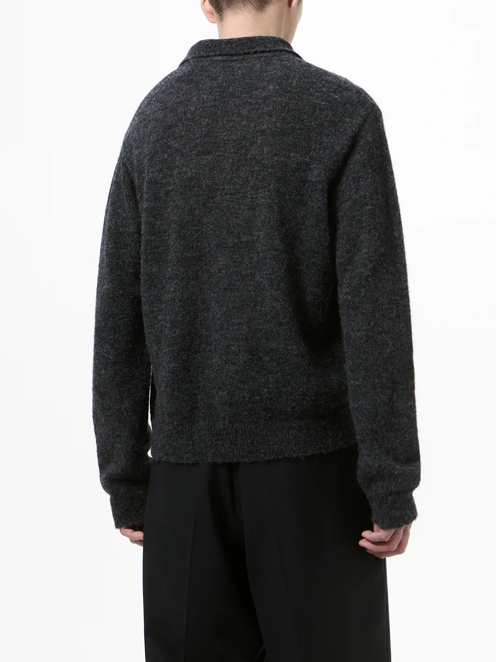 トップス Our Legacy EVENING POLO M2263EC 2026SS OUR LEGACY-EVENING POLO-M2263EC CHARCOAL MELANGE FUZZY ALPACA – Dope