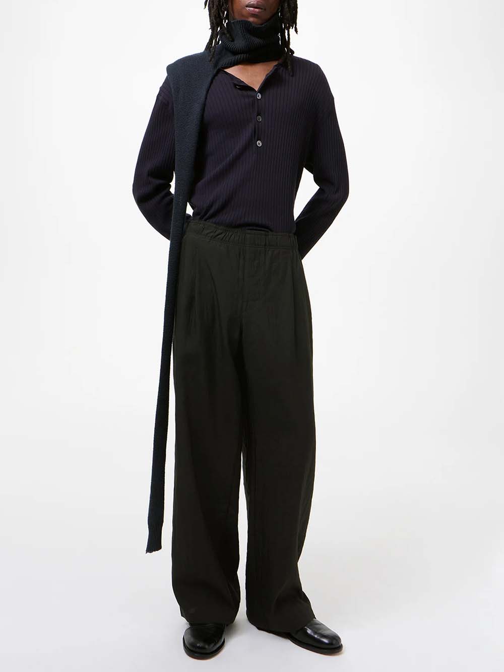 OUR LEGACY-LEISURE TROUSER-M2264LS SOOT BLACK TECHFLAX – Dope