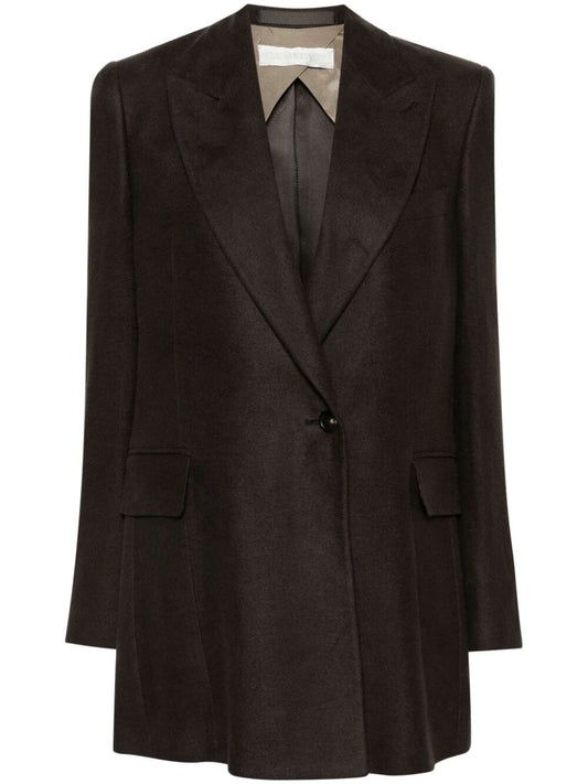 OUR LEGACY-MANTA BLAZER-W2240MA ANTIQUE CHOCOLATE ARCTIC LINEN