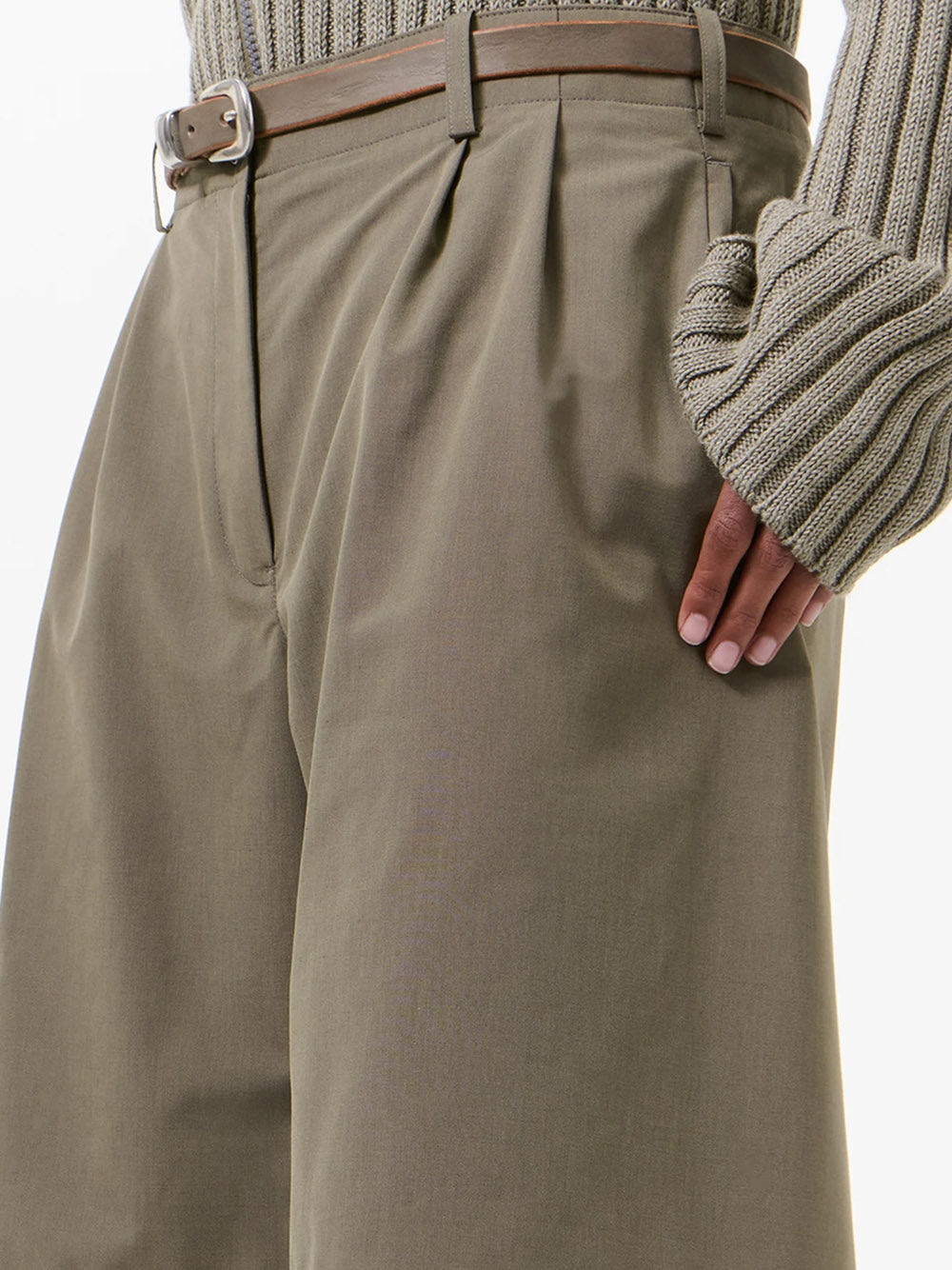 OUR LEGACY-PONTE SHORTS-