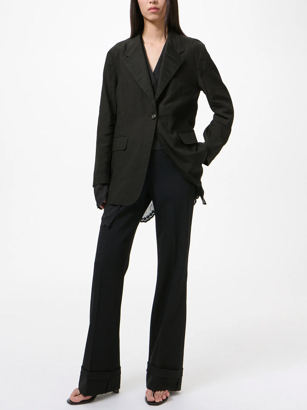 OUR LEGACY-REVERSIBLE DRIP BLAZER-