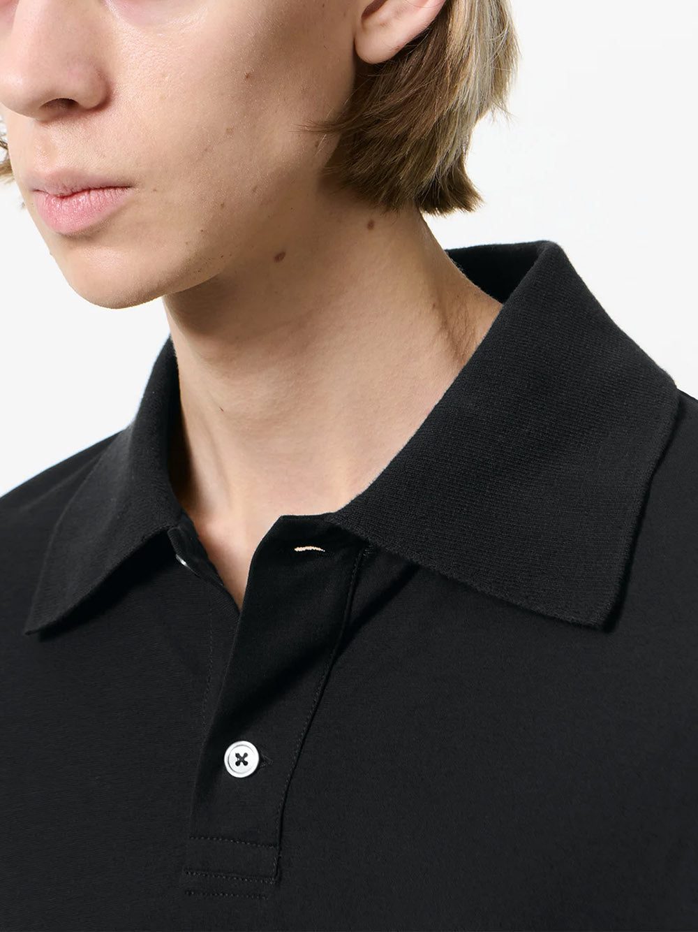 OUR LEGACY-RUGBY LONGSLEEVE-M2266RB BLACK HIGH TWIST JERSEY – Dope
