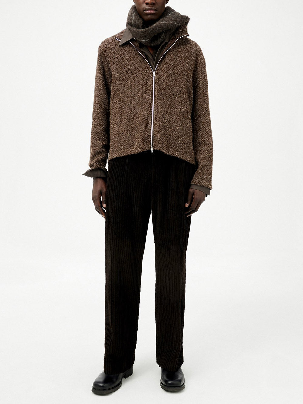 OUR LEGACY-SHRUNKEN FULLZIP POLO-