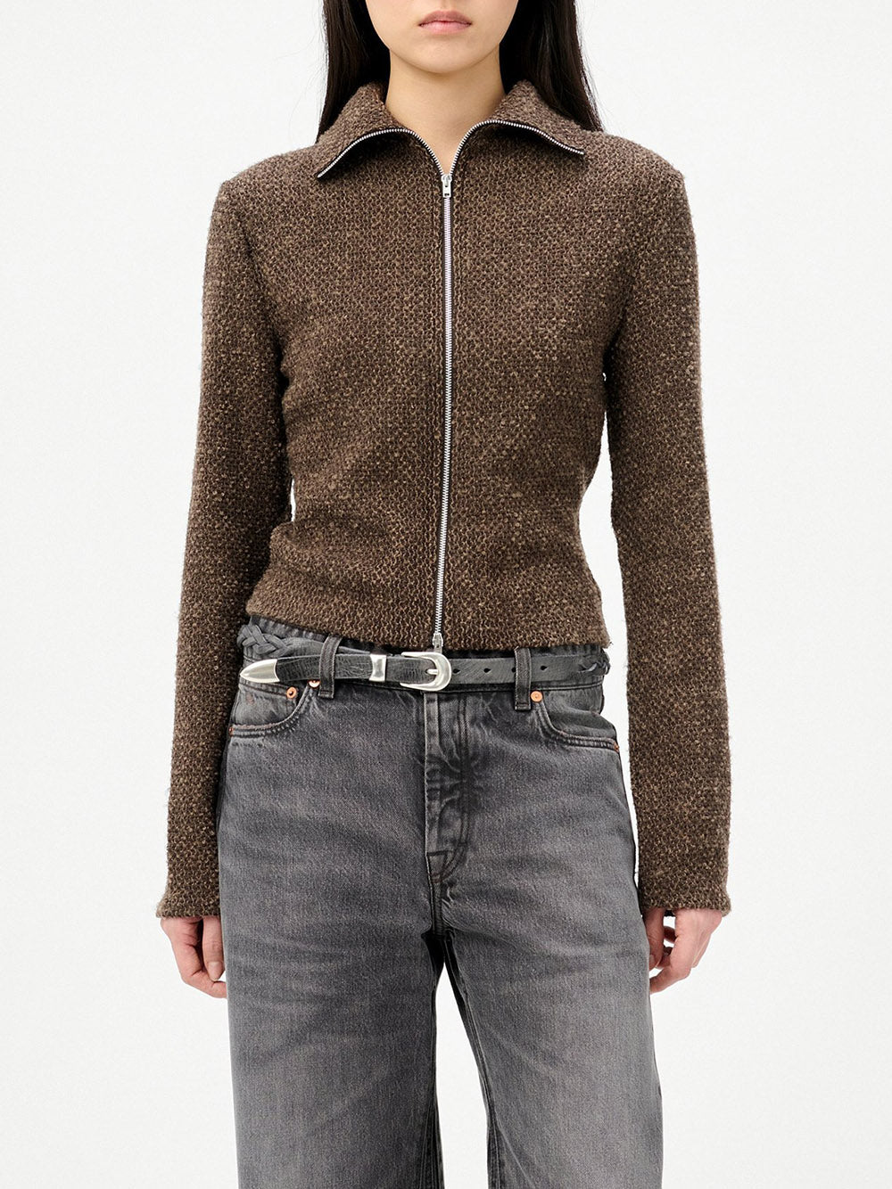 OUR LEGACY-SLIM ZIP LONGSLEEVE-