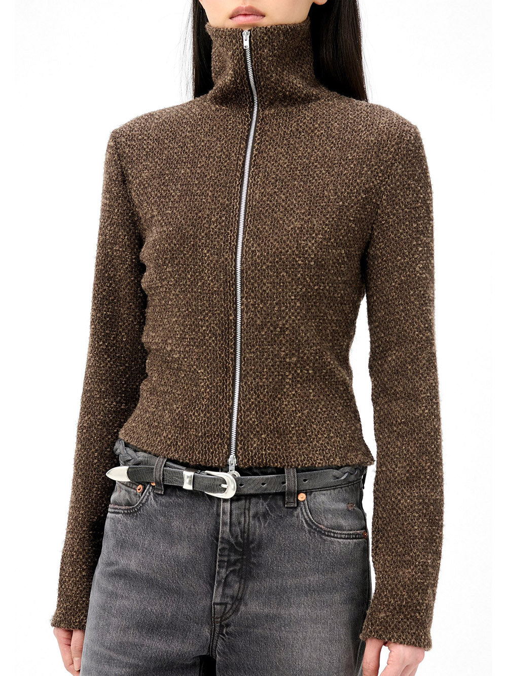 OUR LEGACY-SLIM ZIP LONGSLEEVE-