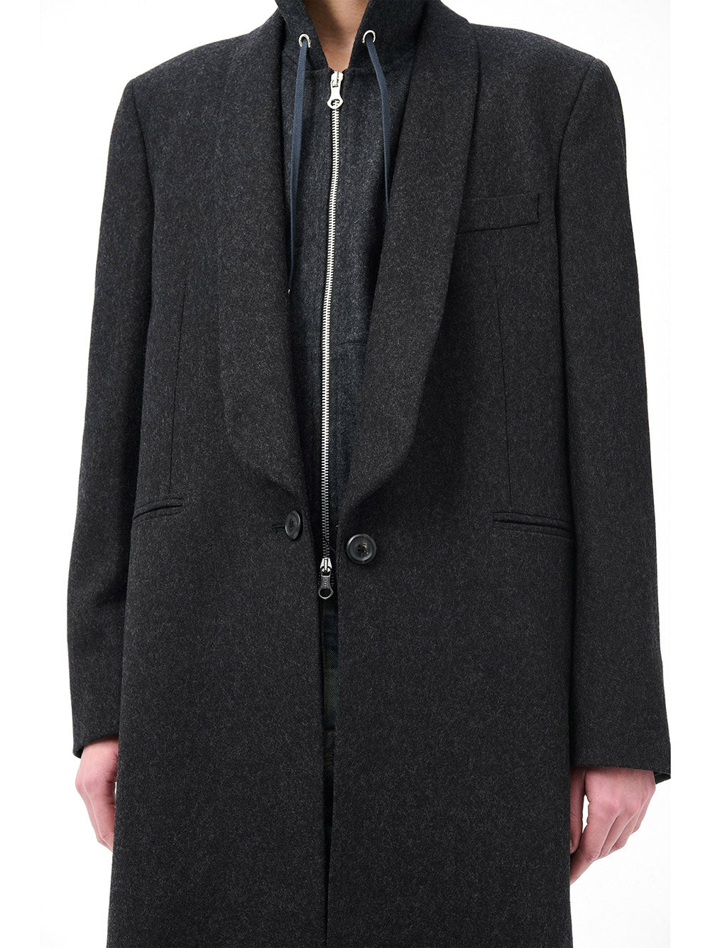 OUR LEGACY-SUPPER COAT-W4251SG GRANITE WATER REPELLENT MELTON – Dope