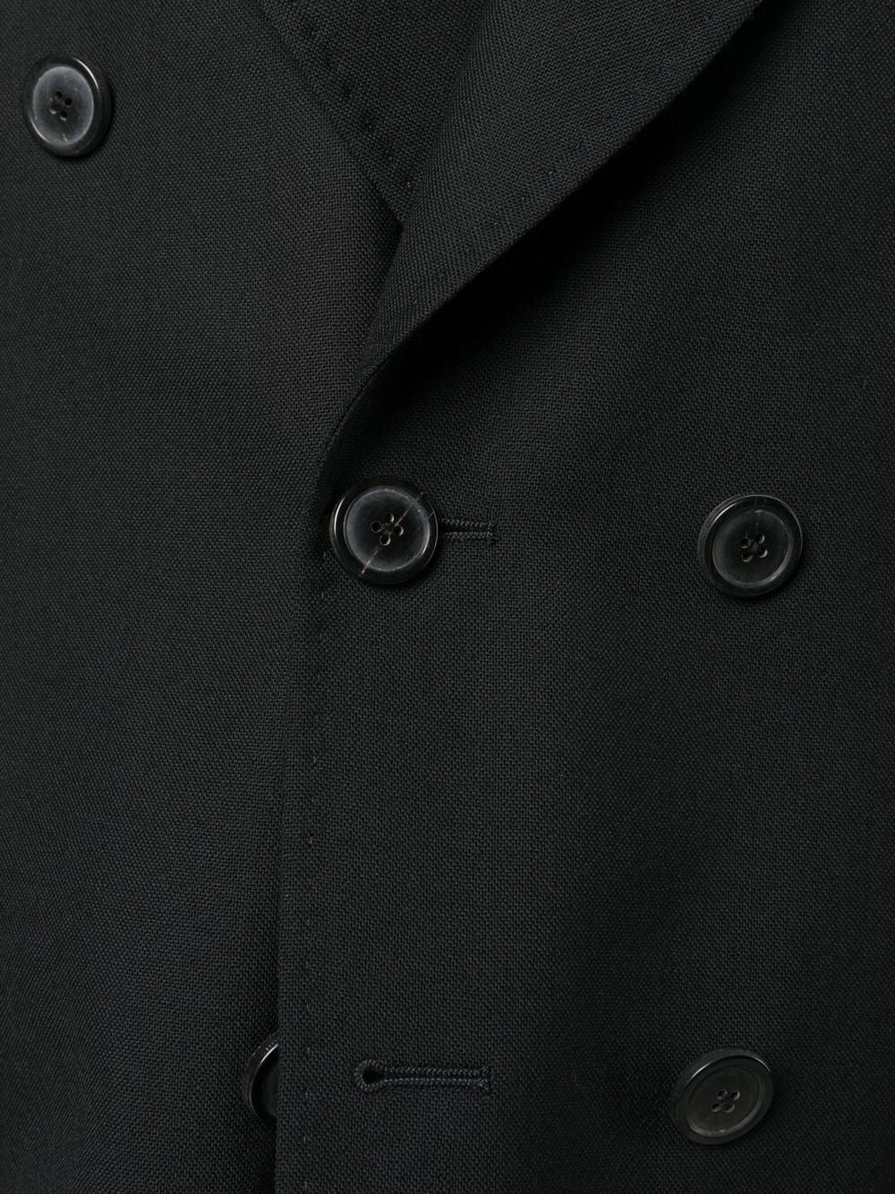 OUR LEGACY-UNCONSTRUCTED DOUBLE BREASTED BLAZER-M4200DBBP BLACK PANAMA WOOL