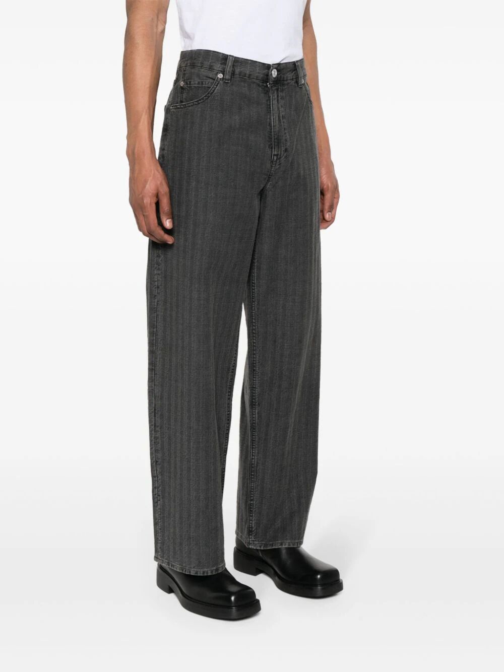 OUR LEGACY-VAST CUT TROUSERS-M2245VT WASHED GREY TORINO STRIPE