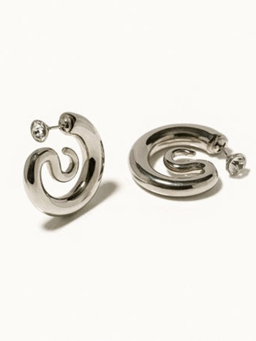 PANCONESI-Diamond Serpent Hoops-