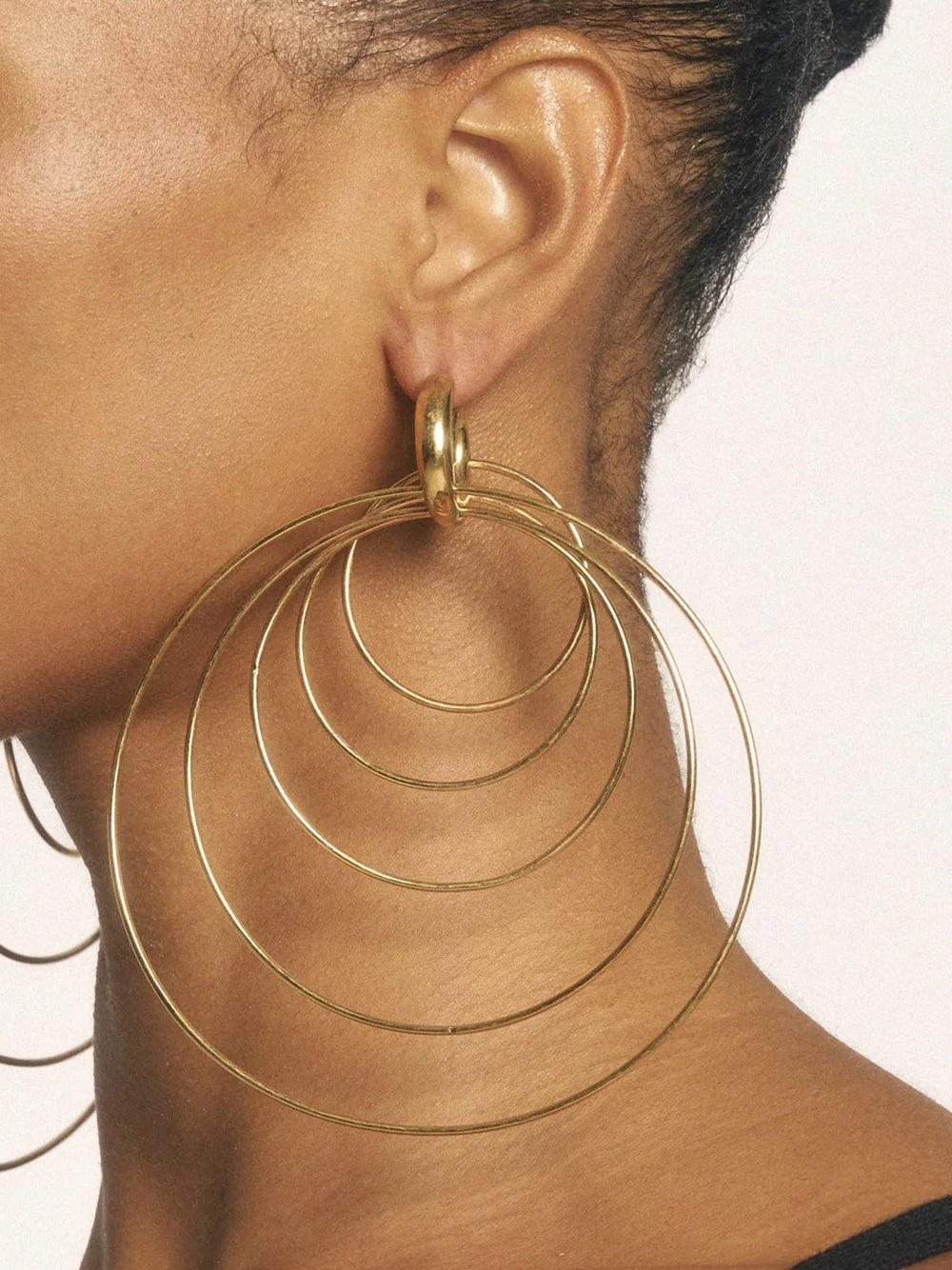PANCONESI-Pierced Serpent Hoops Large-