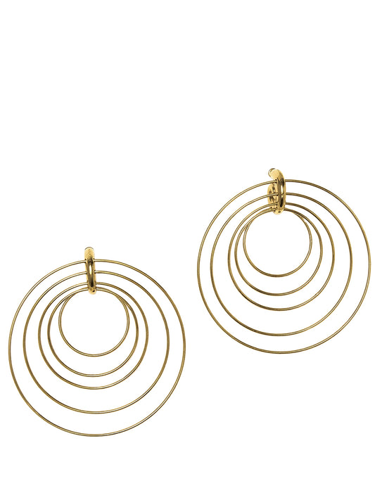 PANCONESI-Pierced Serpent Hoops Large-