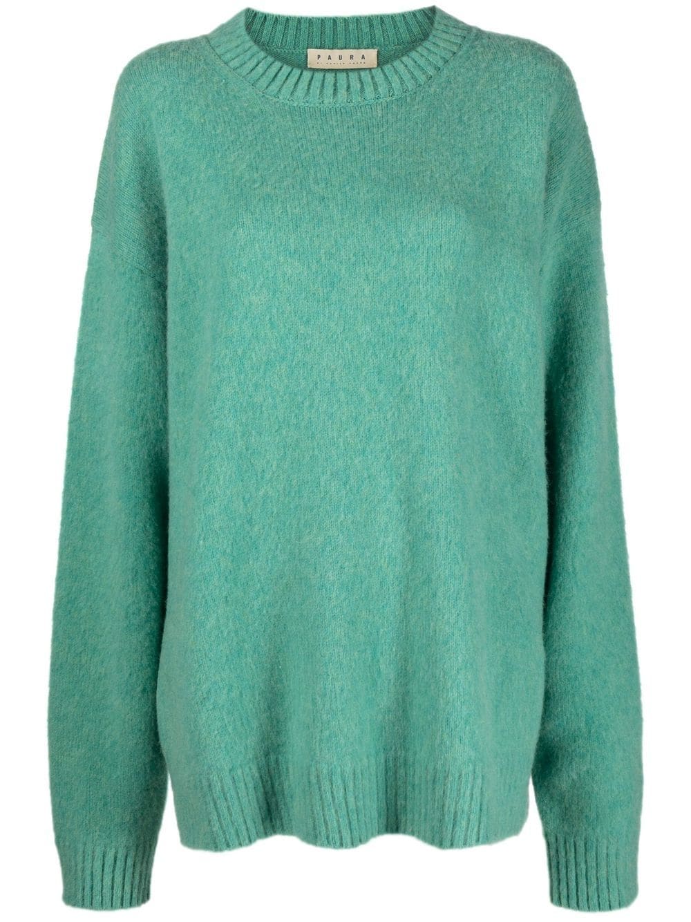 PAURA-ASIA CREWNECK SWEATER-08DP9025NO00760 WATER GREEN