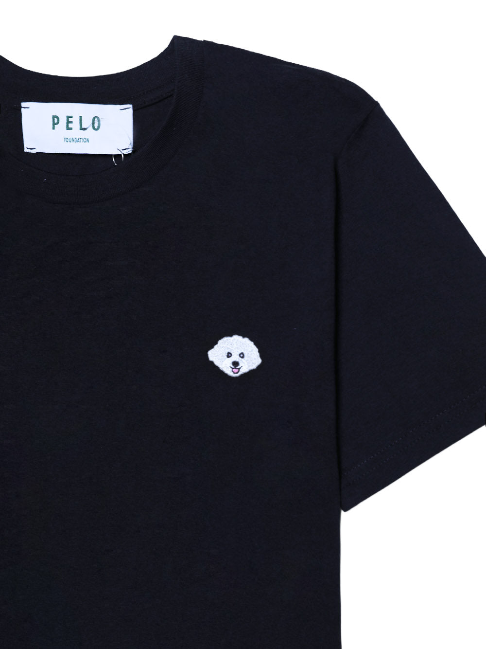 PELO FOUNDATION-dog-appliqué T-shirt-