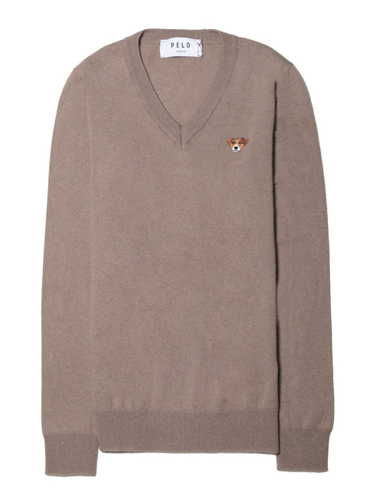 PELO FOUNDATION-SCOLLO V CASHMERE MERINO SETA-