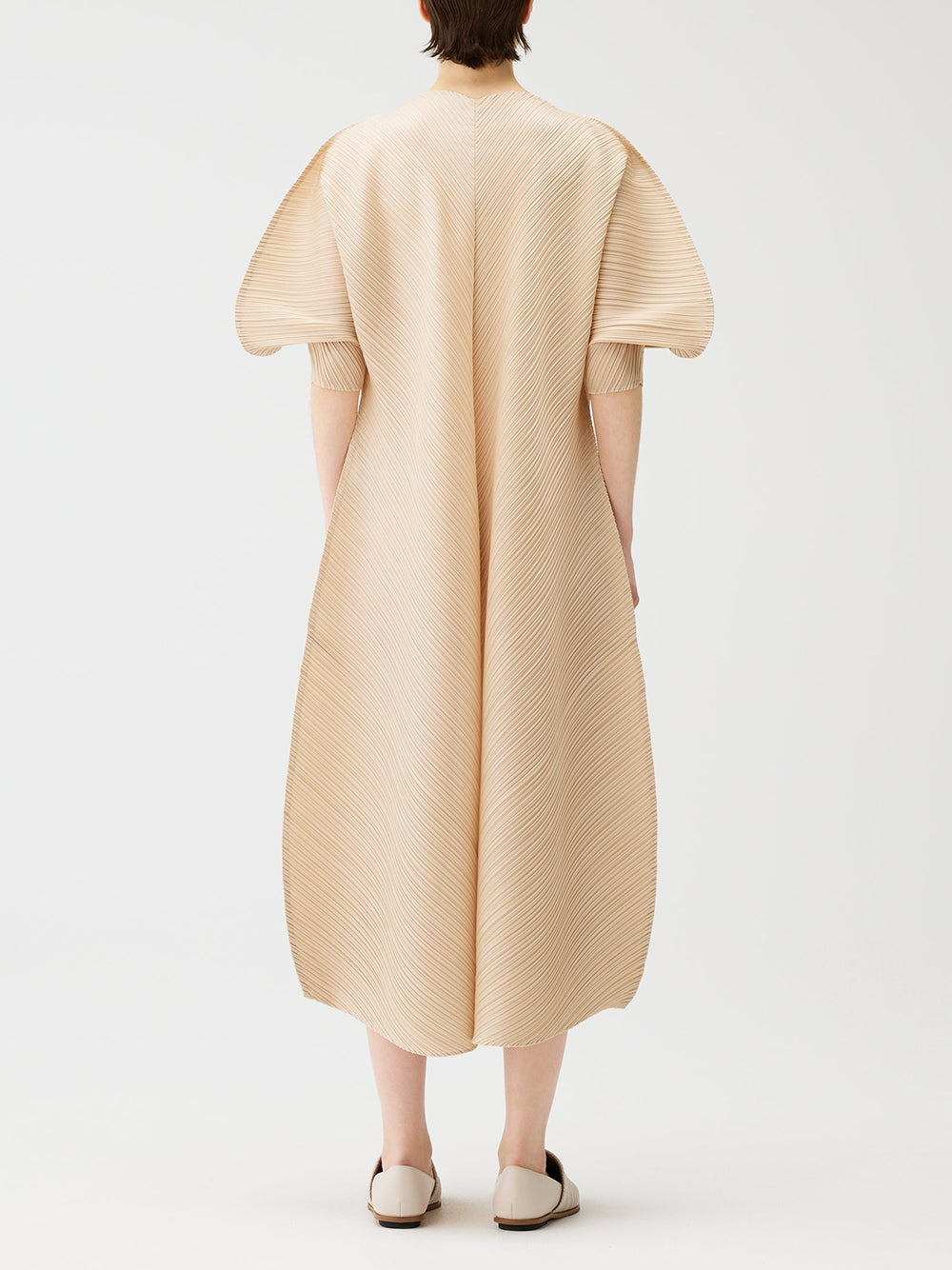 PLEATS PLEASE ISSEY MIYAKE-COAST DRESS-