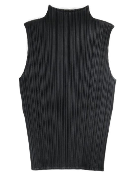 PLEATS PLEASE ISSEY MIYAKE-Pleated high-neck top-