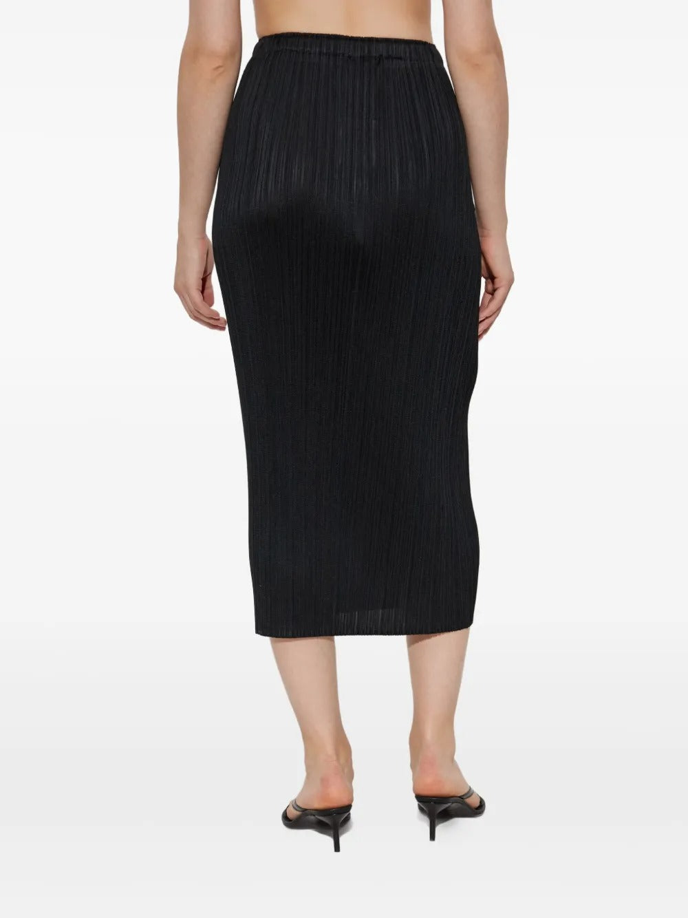 PLEATS PLEASE ISSEY MIYAKE-pleated midi skirt-