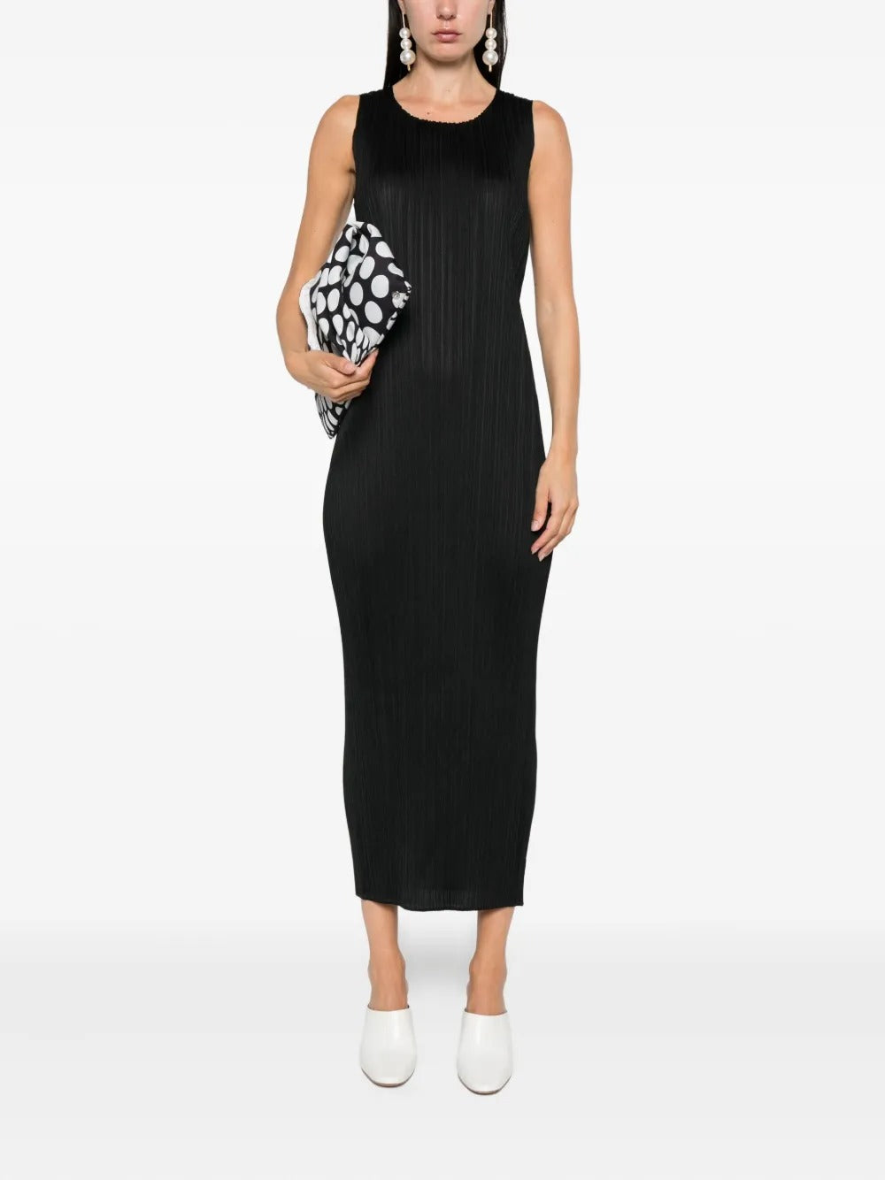 Issey Miyake Pliss Midi Dress - Black Issey Miyake Pliss Midi Dress - Black