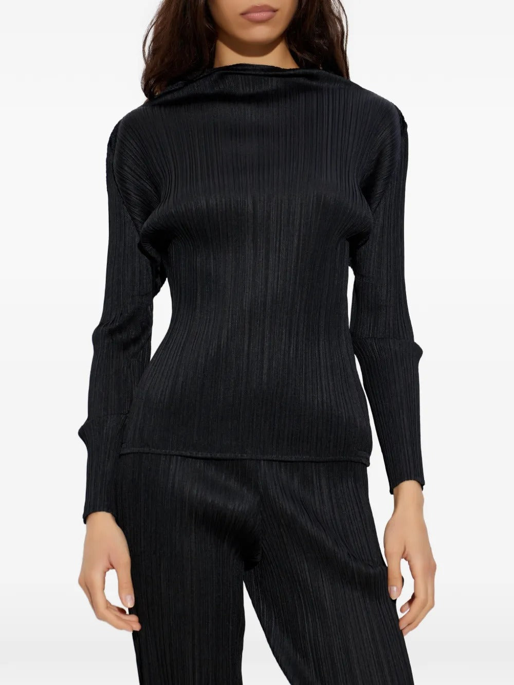 PLEATS PLEASE ISSEY MIYAKE-pleats long-sleeve top-