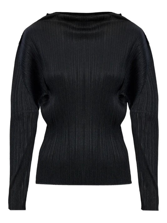 PLEATS PLEASE ISSEY MIYAKE-pleats long-sleeve top-