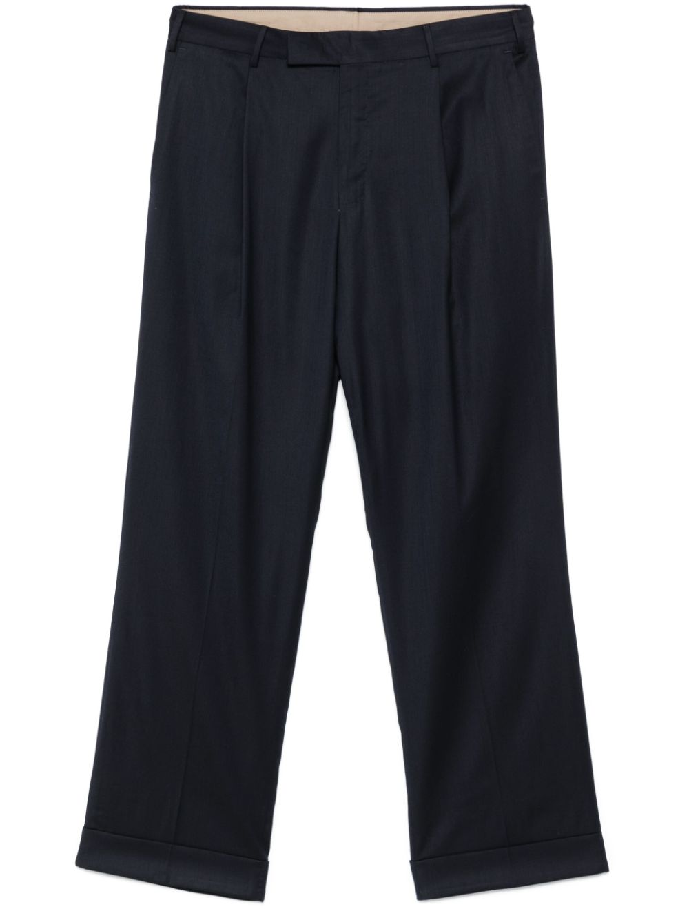 PT TORINO-STRETCH FLUID WOOL TROUSERS-