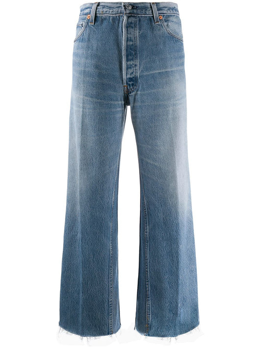 REDONE-Levis High Rise Wide Leg Crop-1120WLC BLUE