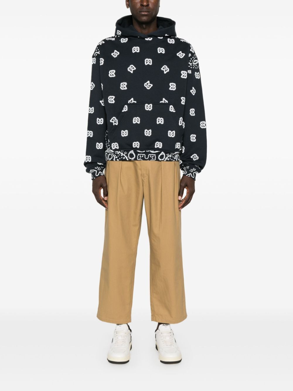 RHUDE-BANDANA PRINT HOODIE-