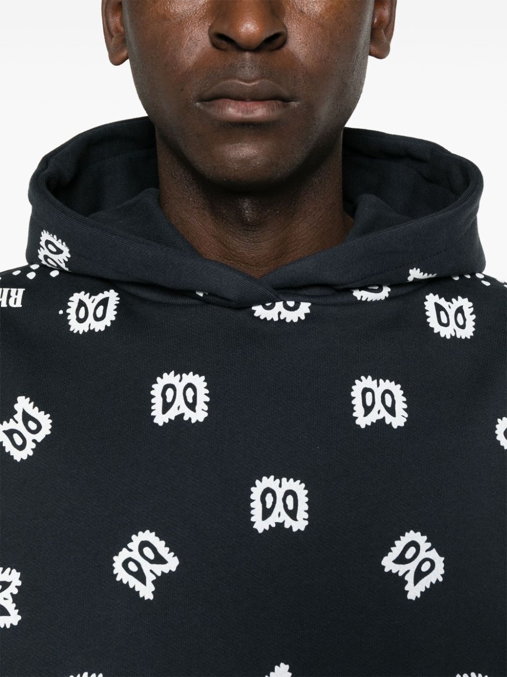 RHUDE-BANDANA PRINT HOODIE-